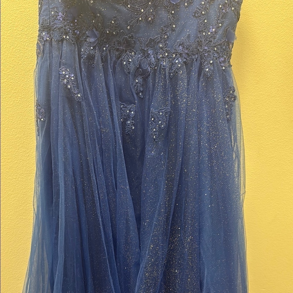 Elegant Blue Junior Dress - Picture 10 of 13